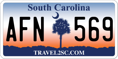 SC license plate AFN569