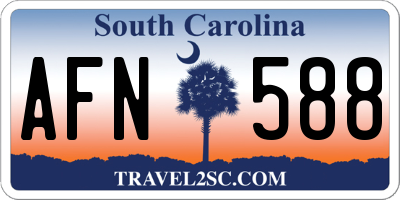 SC license plate AFN588