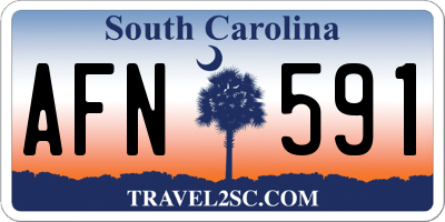 SC license plate AFN591