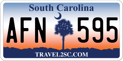SC license plate AFN595