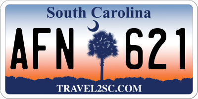 SC license plate AFN621