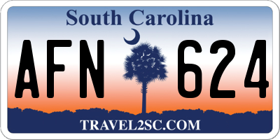 SC license plate AFN624
