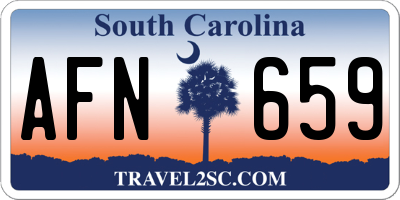 SC license plate AFN659