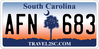 SC license plate AFN683