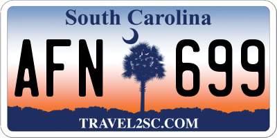 SC license plate AFN699