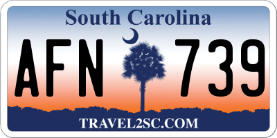 SC license plate AFN739