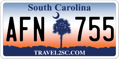 SC license plate AFN755