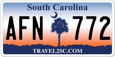 SC license plate AFN772