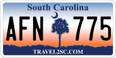 SC license plate AFN775