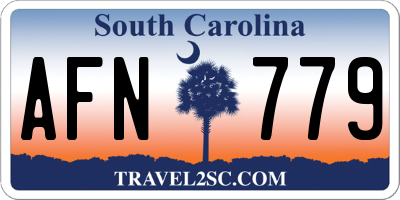 SC license plate AFN779