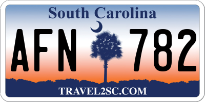 SC license plate AFN782