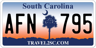 SC license plate AFN795