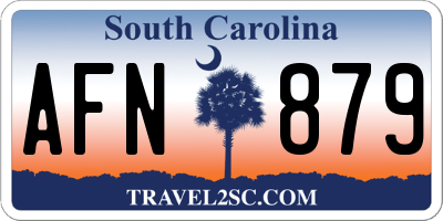 SC license plate AFN879