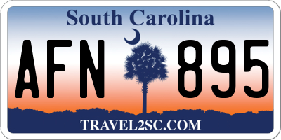 SC license plate AFN895