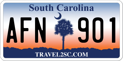 SC license plate AFN901