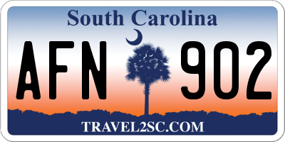 SC license plate AFN902