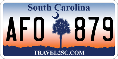 SC license plate AFO879
