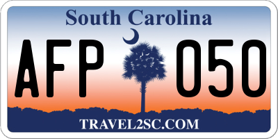 SC license plate AFP050