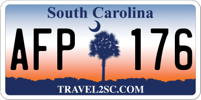 SC license plate AFP176