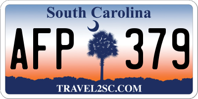 SC license plate AFP379