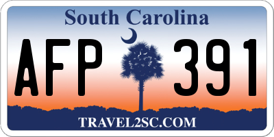 SC license plate AFP391
