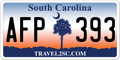 SC license plate AFP393