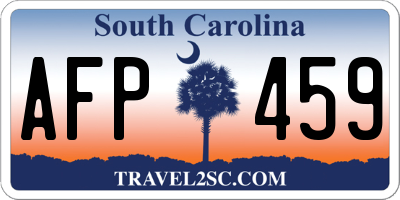 SC license plate AFP459