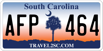 SC license plate AFP464