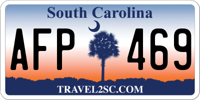 SC license plate AFP469