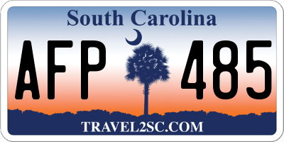 SC license plate AFP485