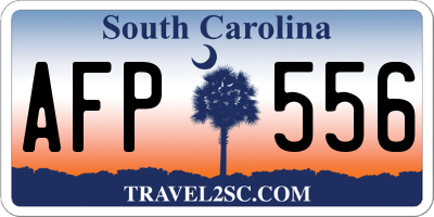 SC license plate AFP556