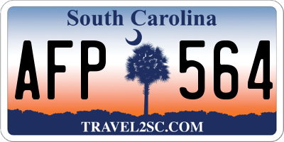 SC license plate AFP564