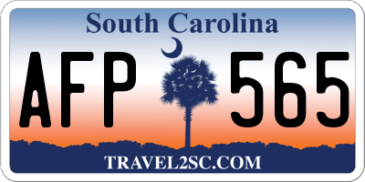 SC license plate AFP565