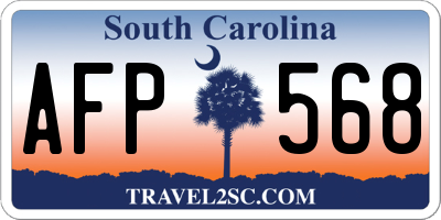SC license plate AFP568