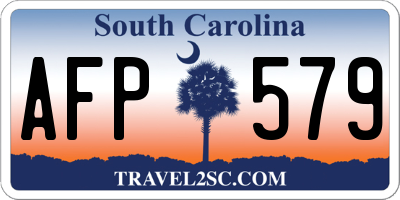 SC license plate AFP579