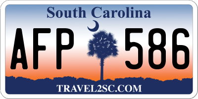 SC license plate AFP586