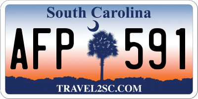 SC license plate AFP591