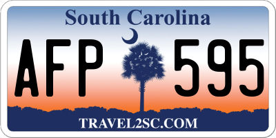 SC license plate AFP595