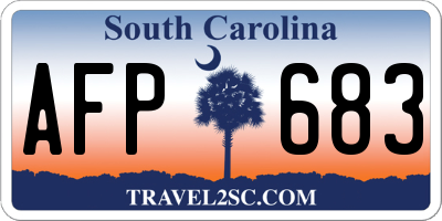 SC license plate AFP683