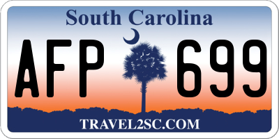 SC license plate AFP699