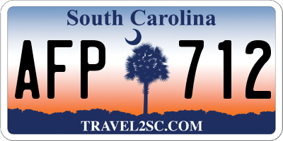 SC license plate AFP712