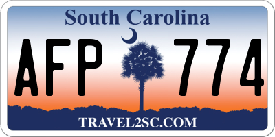 SC license plate AFP774