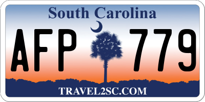 SC license plate AFP779