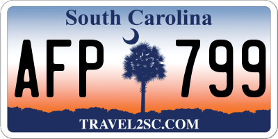 SC license plate AFP799