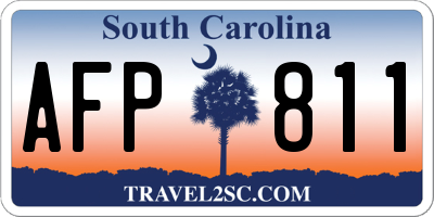 SC license plate AFP811
