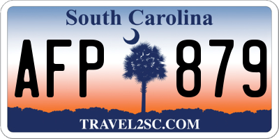 SC license plate AFP879