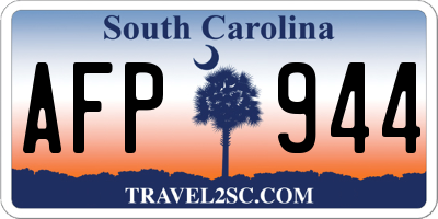 SC license plate AFP944