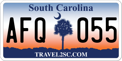 SC license plate AFQ055