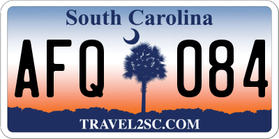 SC license plate AFQ084