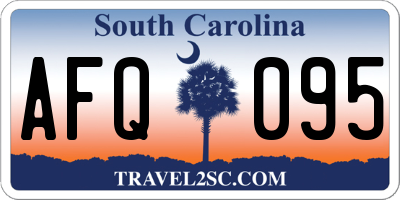 SC license plate AFQ095